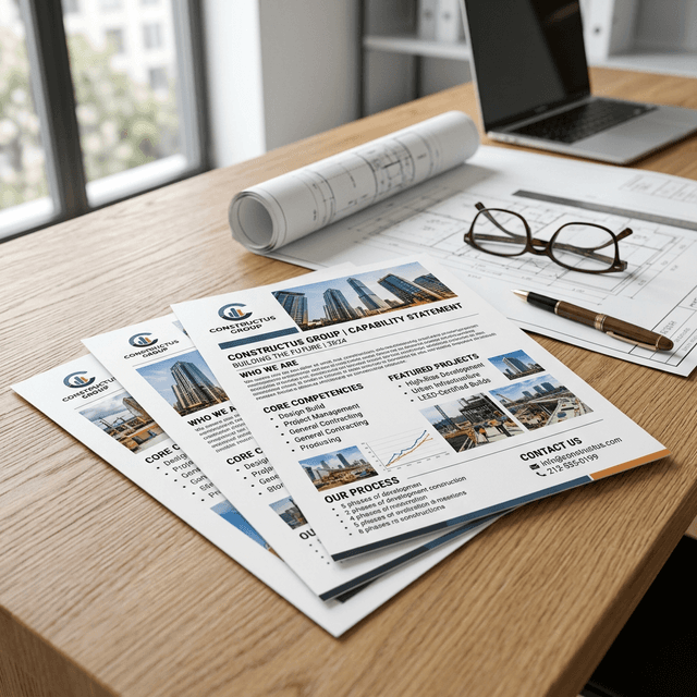 Capability Statements en CA: El Plano para Ganar Contratos de Obras Públicas de Alto Valor